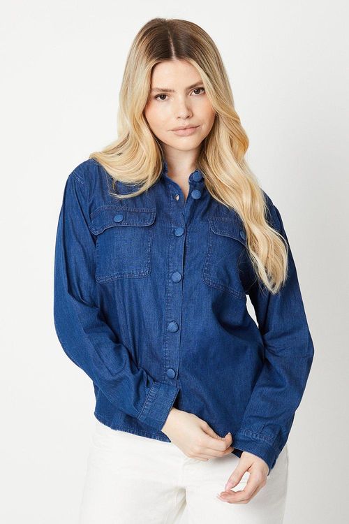 Womens Denim Pocket Shirt