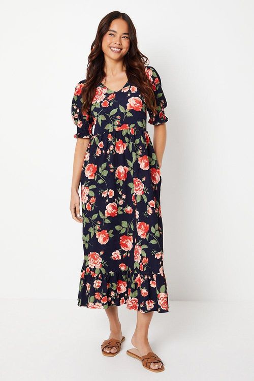 Womens Petite Navy Floral...
