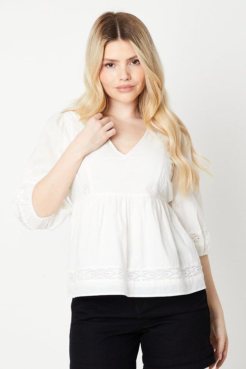 Womens Lace Detail Blouse