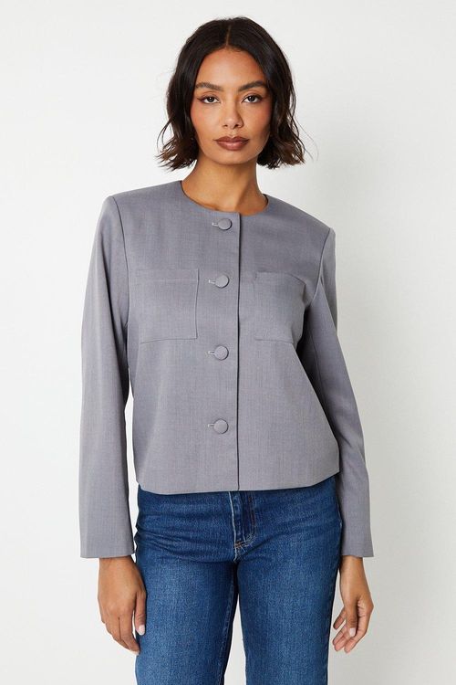 Womens Pocket Front Blazer