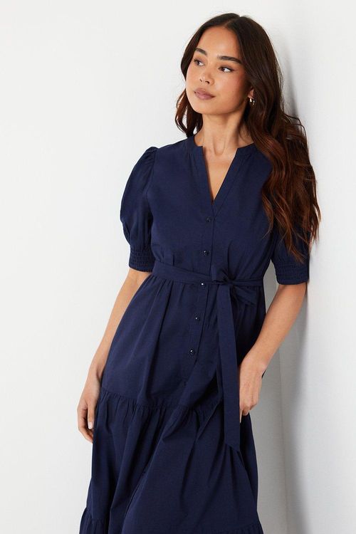 Womens Petite Poplin Shirt...