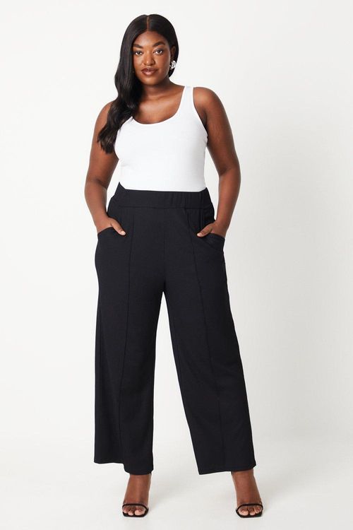 Womens Curve Wide Leg Trouser