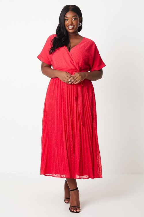 Womens Curve Dobby Chiffon...