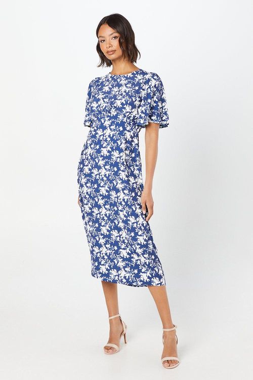 Womens Navy Floral Margot...