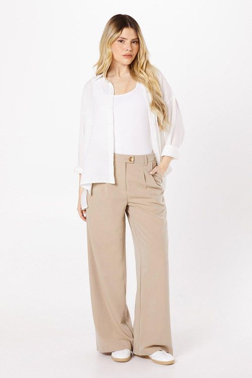 Womens Tab Detail Wide Leg...