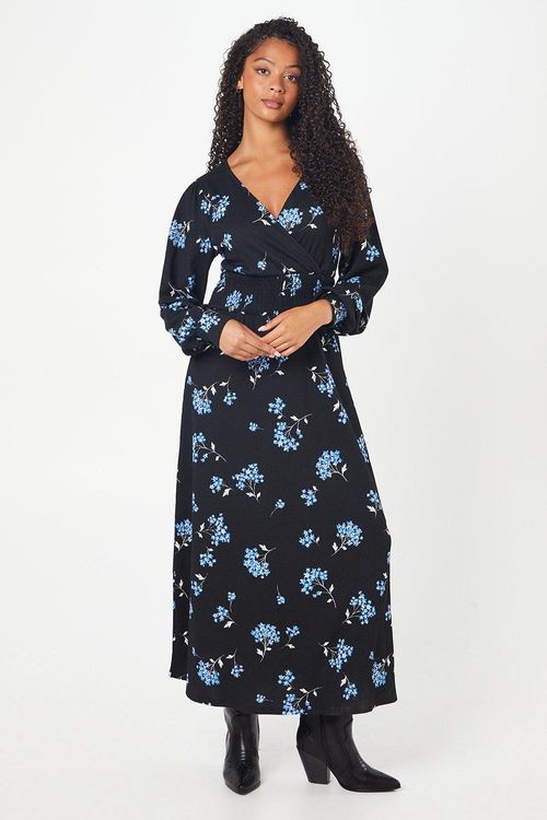 Womens Tall Floral Wrap Midi...