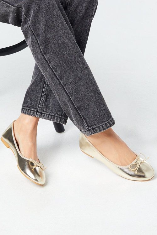 Womens Pheobe Bow Ballet Flats