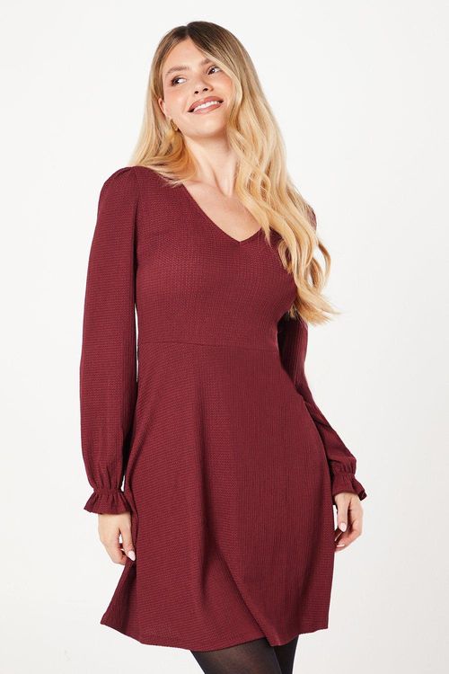 Womens V Neck Mini Dress