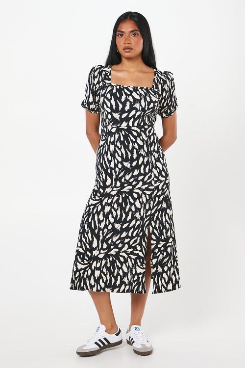 Womens Petite Zebra Textured...