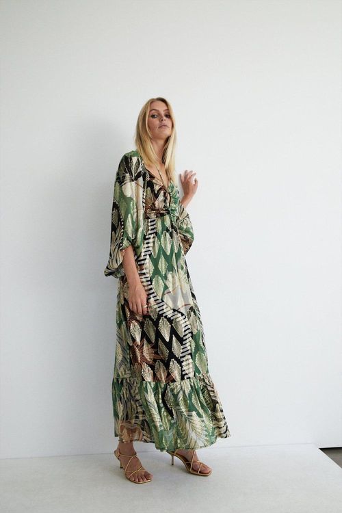 Womens Sparkle Printed Maxi...