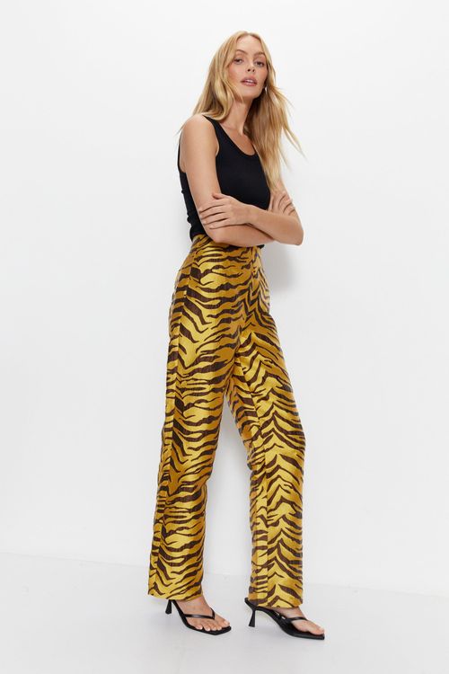 Womens Premium Jacquard Zebra...