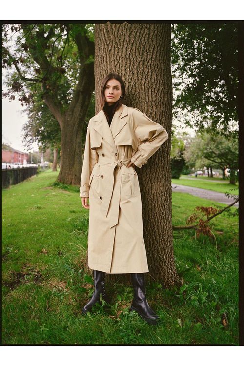 Womens Premium Trench Coat -...