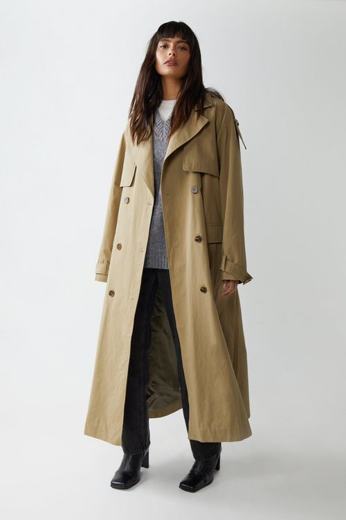 Womens Premium Trench Coat -...