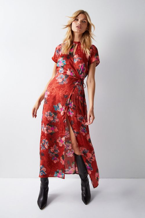 Womens Floral Printed Viscose...