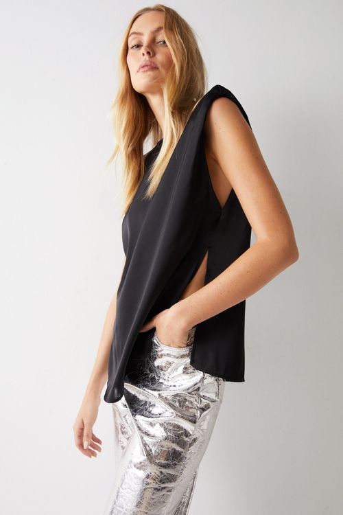 Womens Shell Top - black