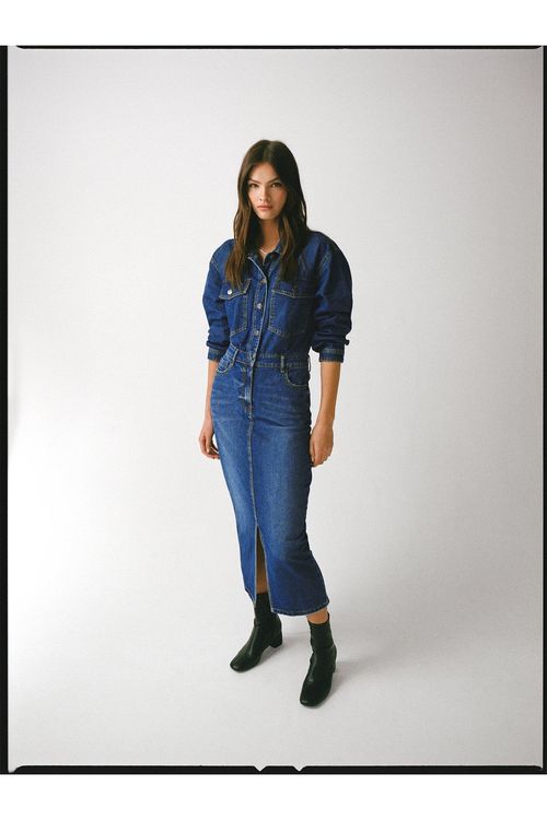 Womens The Denim Shirt Dress...