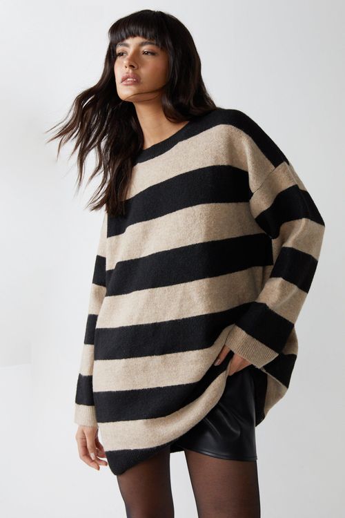 Womens Oversized Stripe...