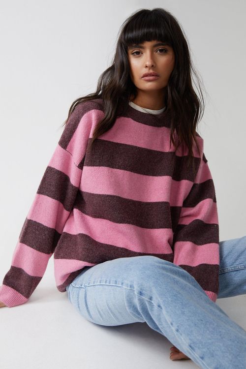 Womens Oversized Stripe...