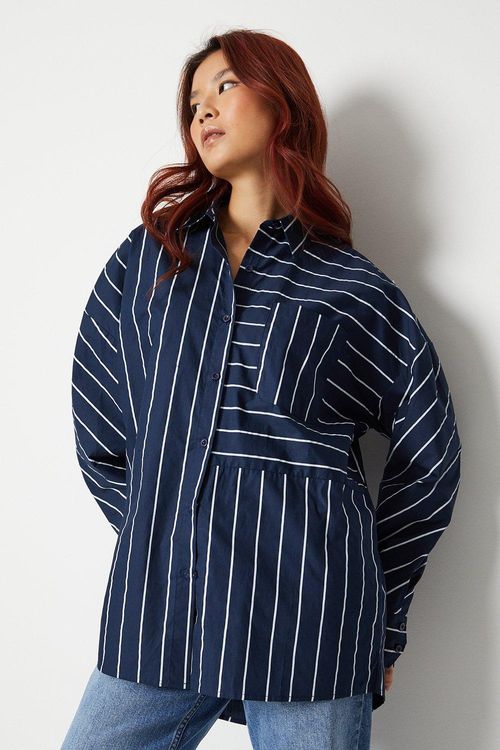 Womens Oversized Stripe Shirt...