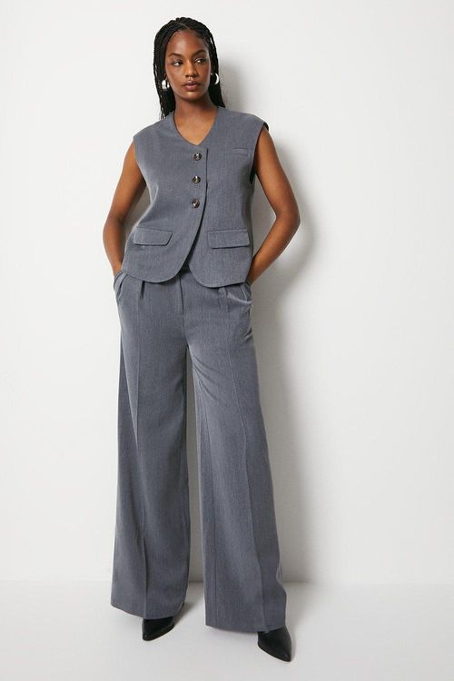 Womens Pleat Front Wide Leg...