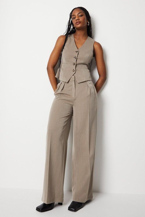 Womens Pleat Front Wide Leg...