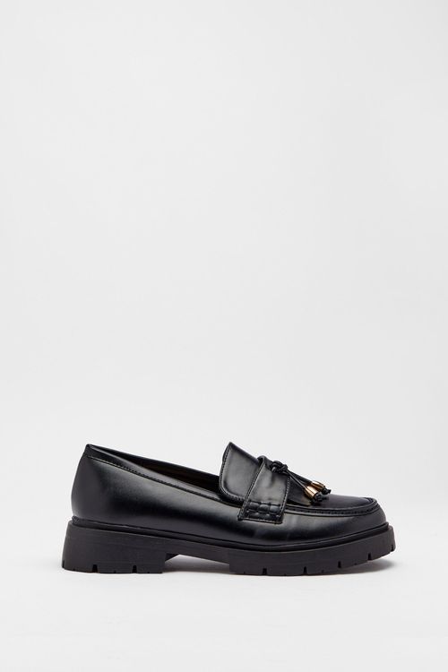 Womens Loafer With Tassle And...