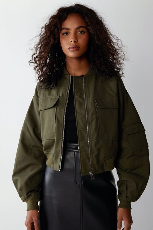 Womens Tailored Bomber Jacket...