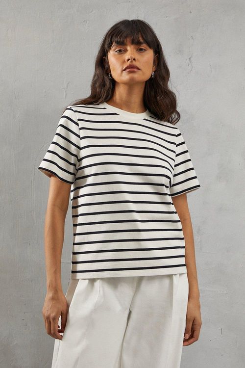 Womens Premium Stripe Boxy...