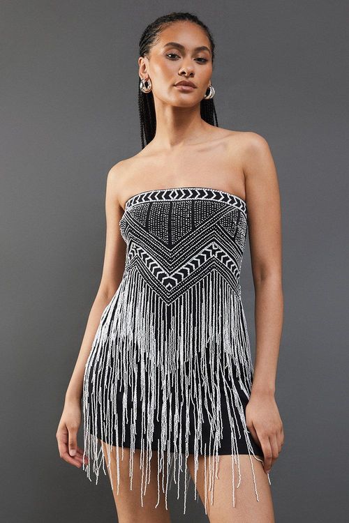 Womens Premium Bead Fringe...