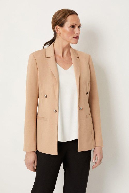 Womens Military Ponte Blazer