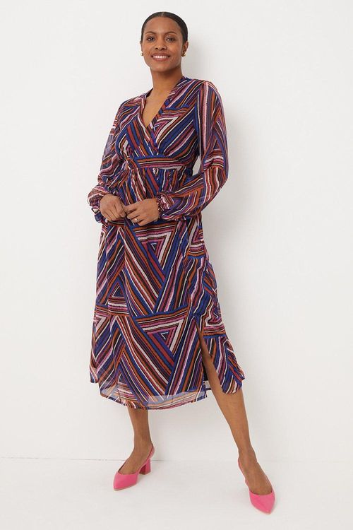 Womens Multi Stripe Wrap ...