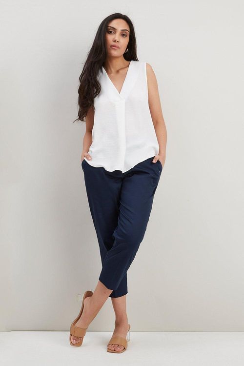 Womens Stretch Crop Trousers