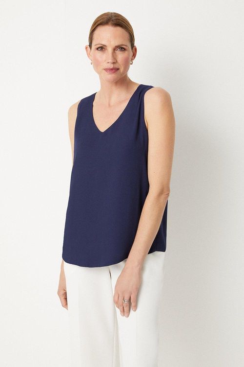 Womens Plain V Neck Cami Top