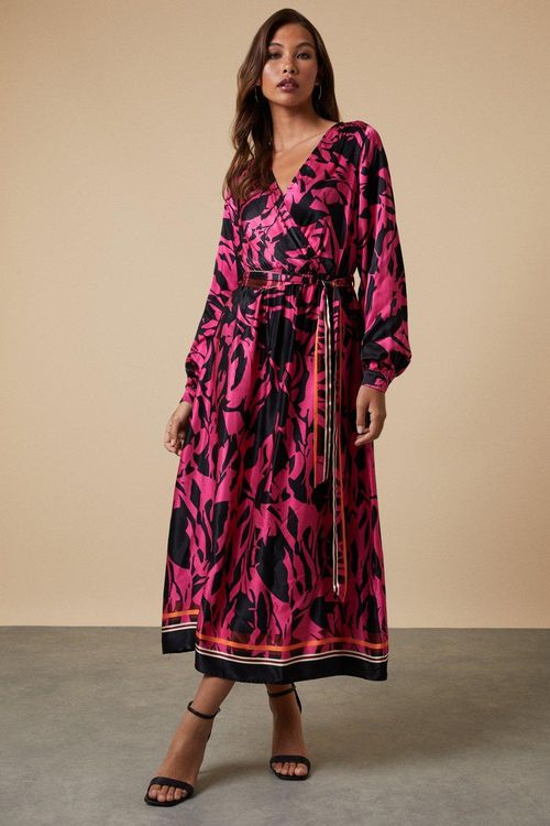 Womens Printed Viscose Satin...