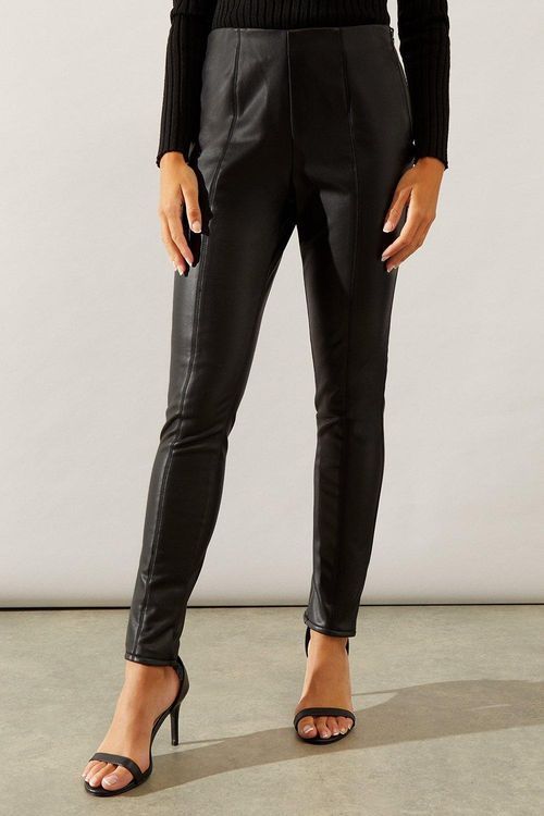 Womens Faux Leather Leggings