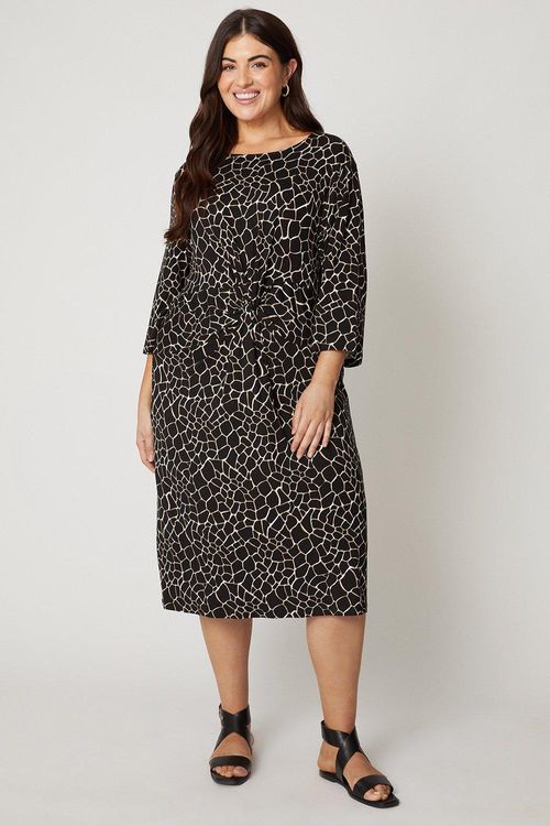 Womens Curve Giraffe Print...