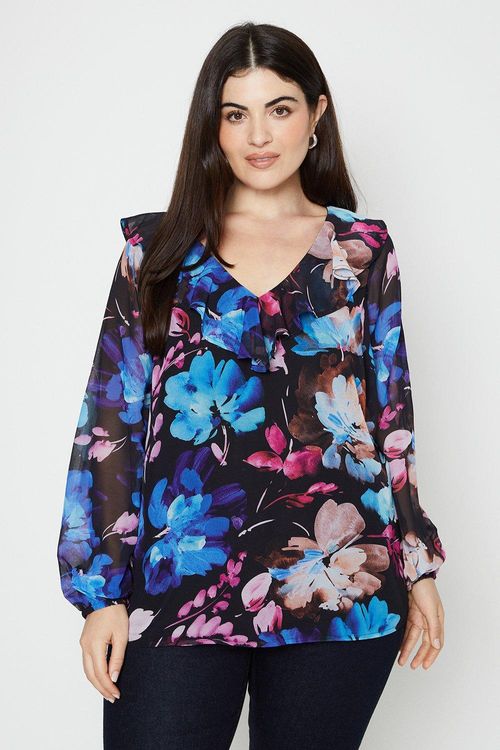 Womens Curve Black Floral...