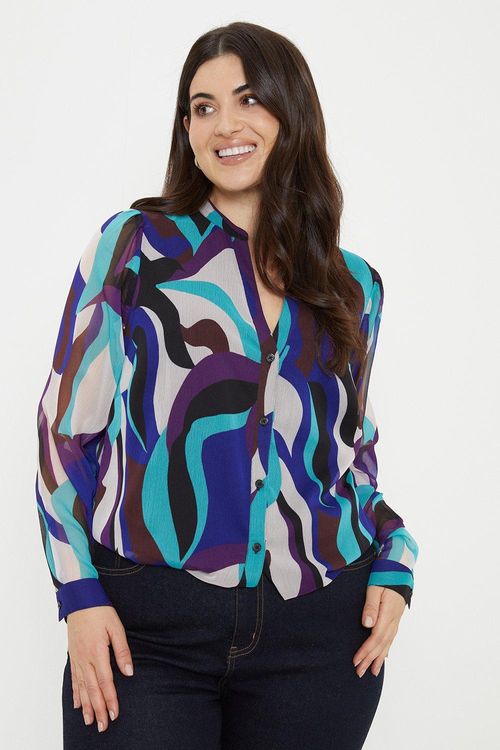 Womens Curve Ho Lo Hem Shirt...