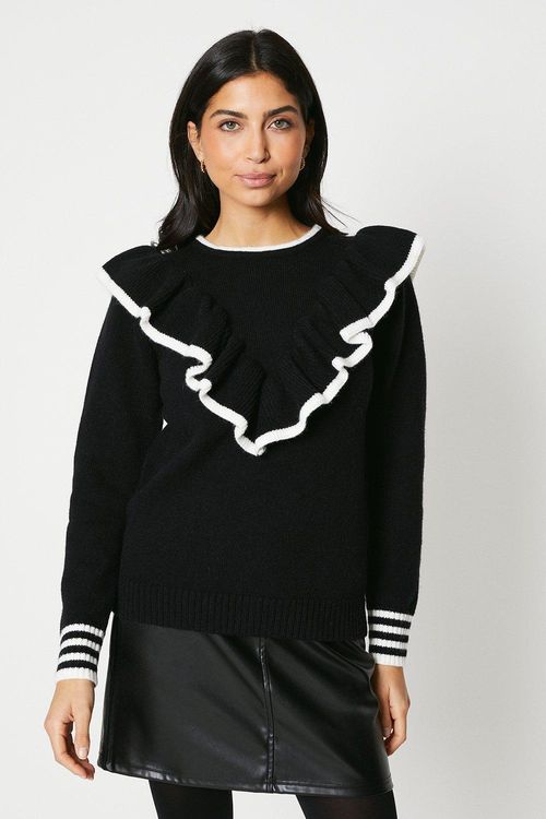 Womens Frill Detail Jumper