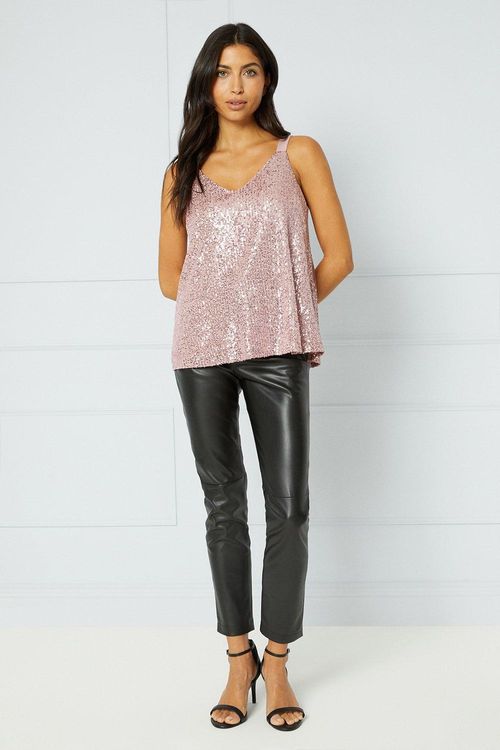 Womens Sequin Cami