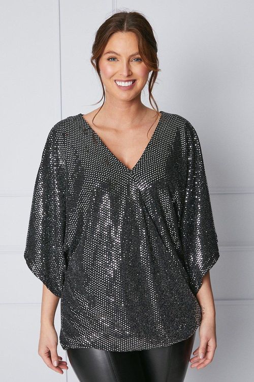 Womens Tall Wrap Batwing...