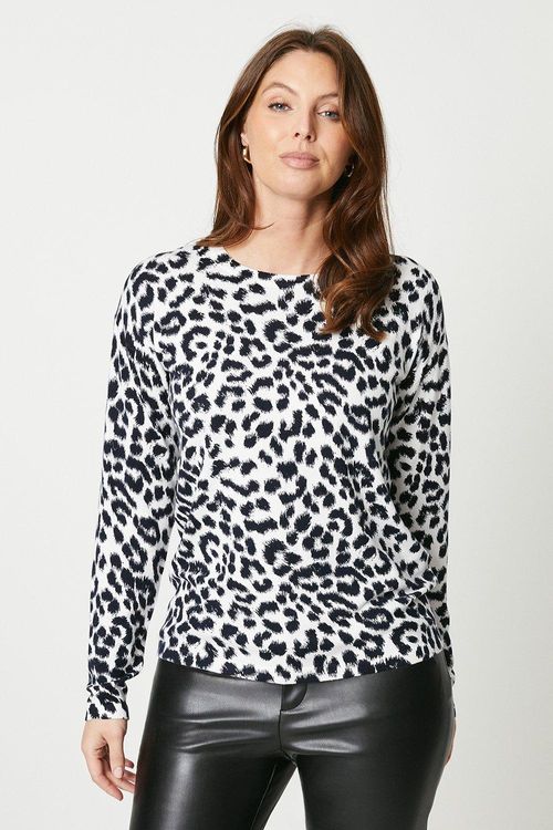 Womens Animal Print Sweater