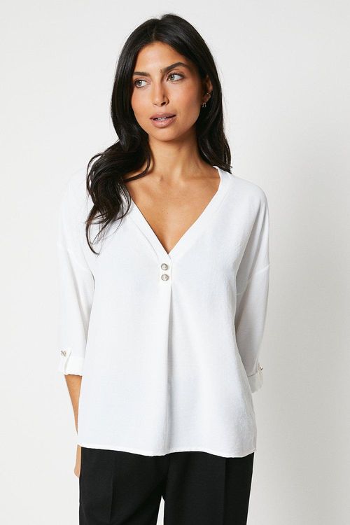 Womens Pearl Button Shirt