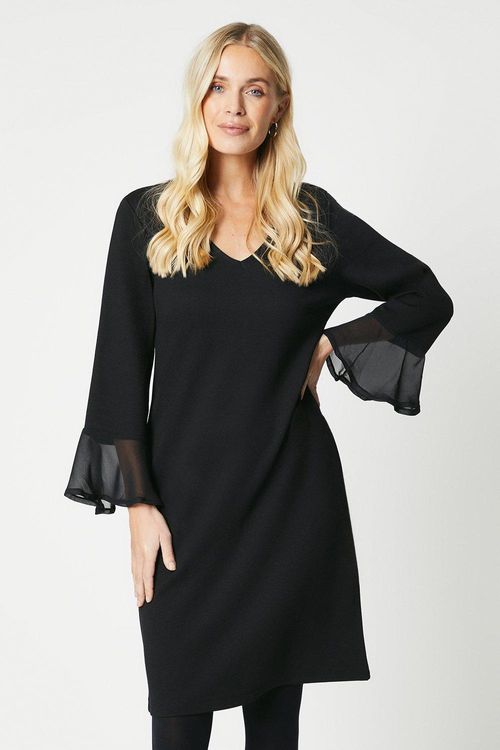 Womens Petite Flute Sleeve...