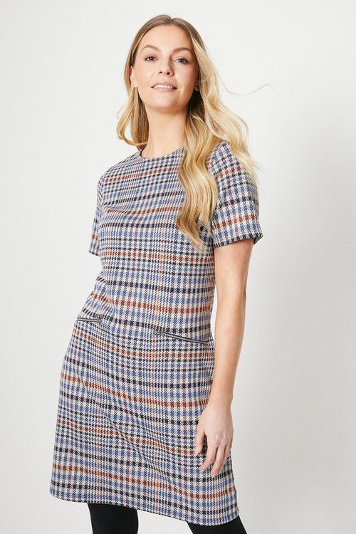 Womens Check Jacquard Tunic...