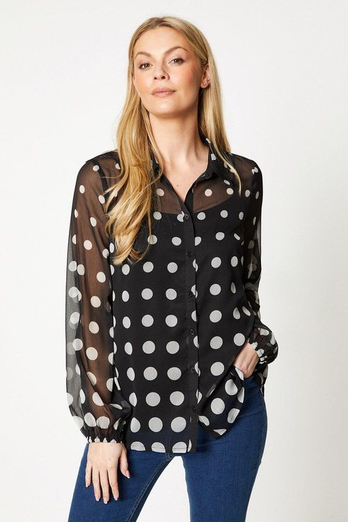 Womens Spot Print Shirt