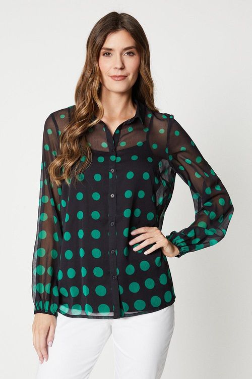 Womens Spot Print Shirt