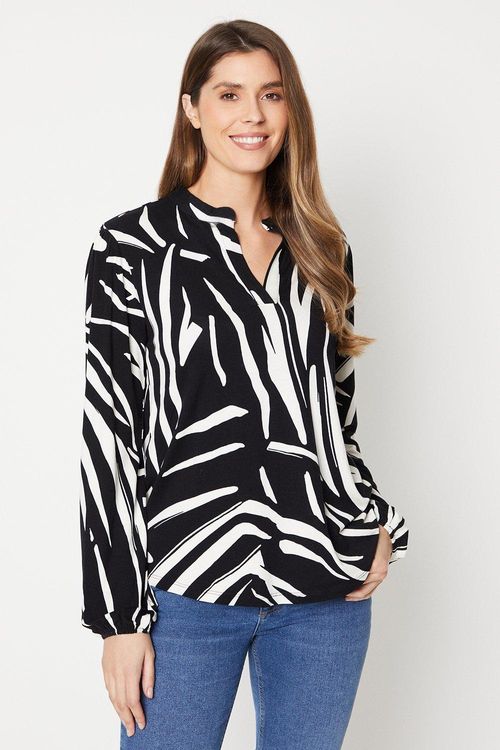 Womens Zebra Print Long...