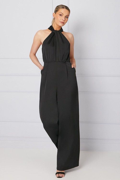 Womens Twist Neck Open Back...