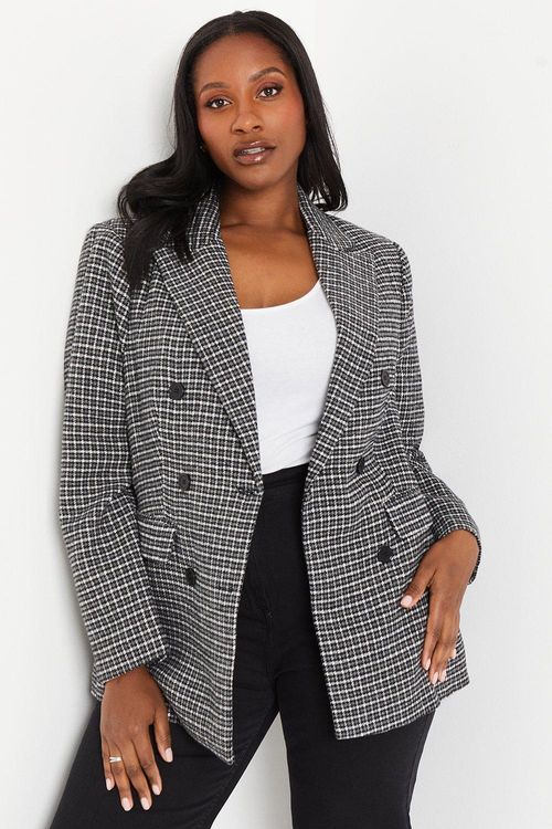 Womens Curve Check DB Blazer